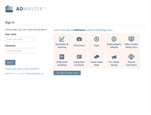 Tablet Screenshot of admaster.databasedads.com
